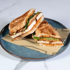 Grilled Halloumi Caprese Panino image
